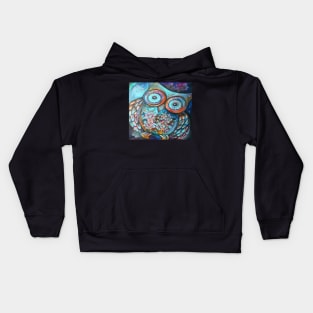 Owl Magic Art Kids Hoodie